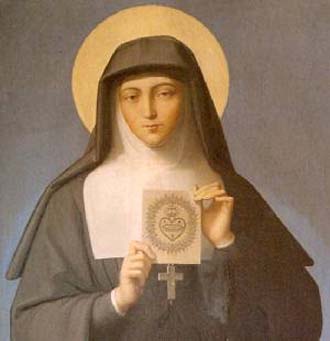 S. Margherita Maria Alacoque e lo Scudo del Sacro Cuore