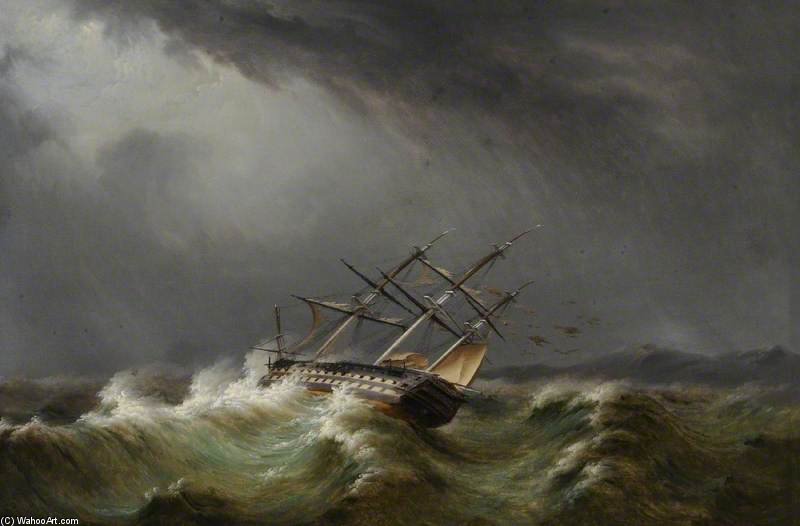 Thomas Buttersworth, Gun ship in a storm