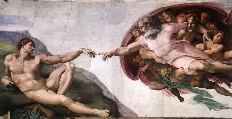 Michelangelo - La creazione di Adamo
