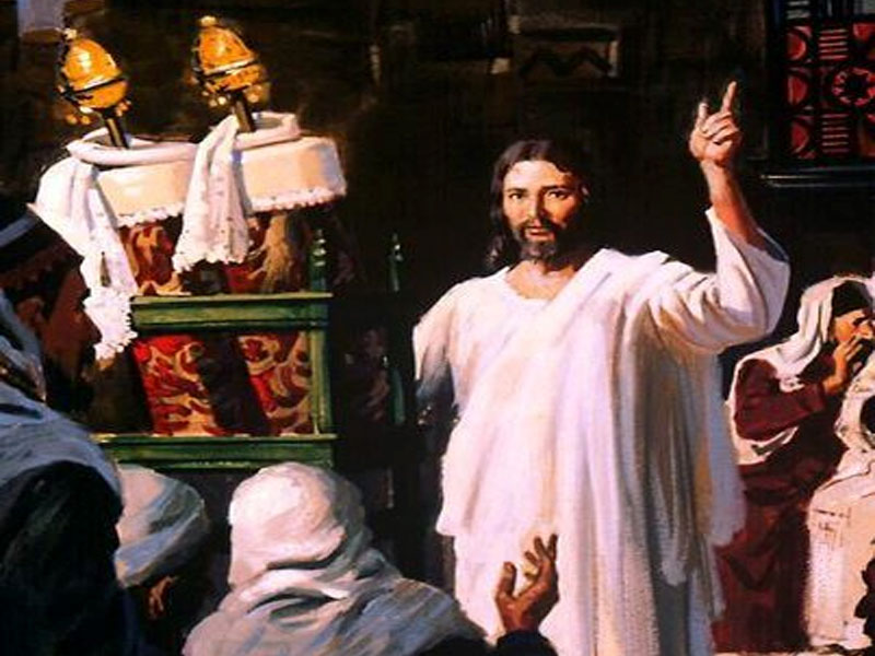 Gesù predica nel tempio