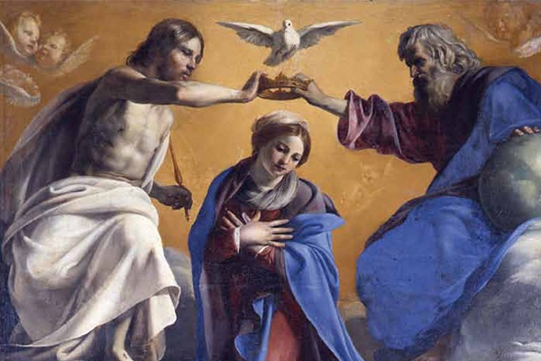 Bartolomeo Manfredi - Incoronazione della Vergine con i Santi Giovanni Battista, Maria Maddalena e Francesco