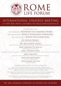 ROME LIFE FORUM 2016