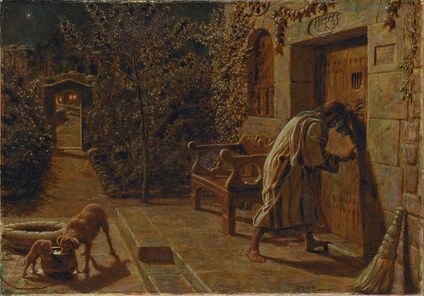 William Holman Hunt - The Importunate Neighbour (1895)