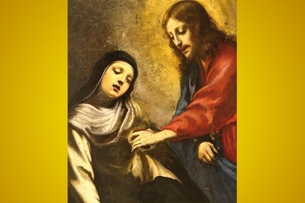 Lo scambio del cuore tra Gesù e Santa Caterina da Siena