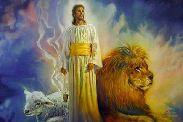 Gesù il leone e l'agnello