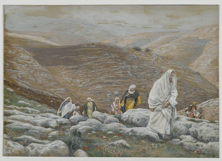 James Tissot - With_Passover_Approaching,_Jesus_Goes_Up_to_Jerusalem