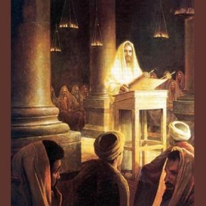 Gesù legge nella sinagoga