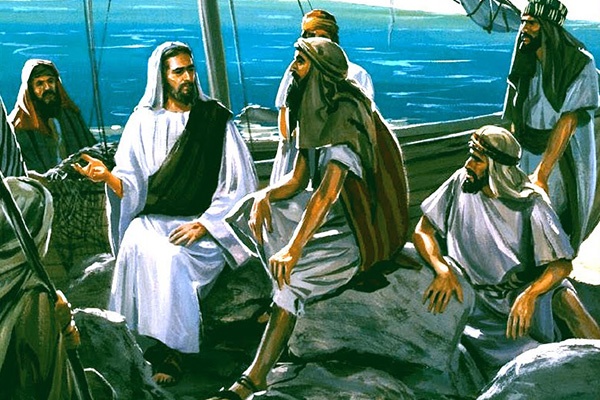 Gesù insegna sulla barca