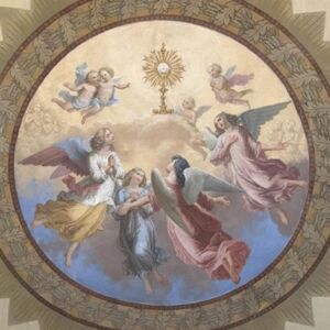 Angeli adorano il Santissimo Sacramento