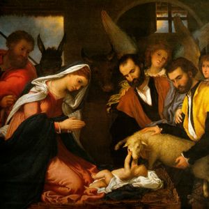 Adorazione dei pastori - Lorenzo Lotto