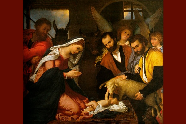 Adorazione dei pastori - Lorenzo Lotto