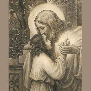 Gesù stringe bambino a sé