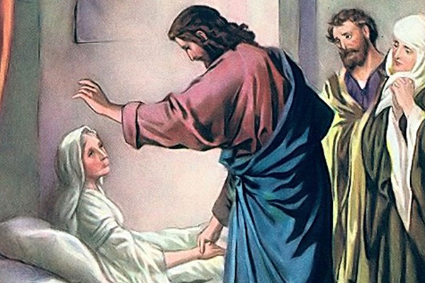 Gesù guarisce la suocera di Pietro