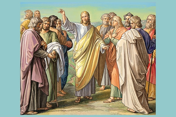 Gesù indica il cielo