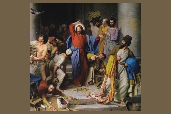 Gesù scaccia i mercanti dal tempio