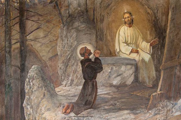 S.Francesco prega Gesù