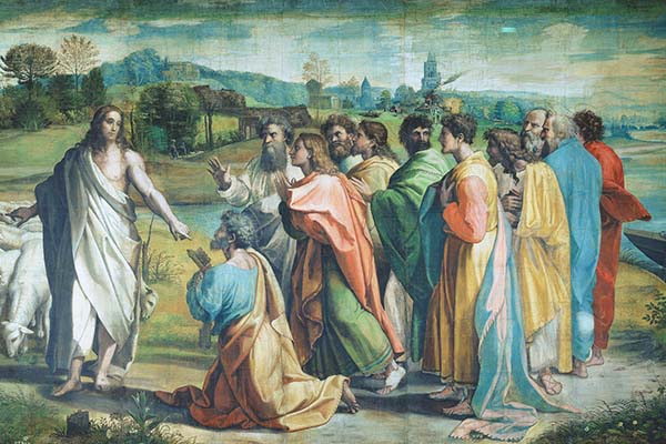 Gesù seguito dagli apostoli