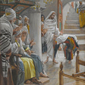 Gesù guarisce la donna curva nella sinagoga