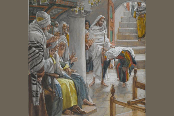 Gesù guarisce la donna curva nella sinagoga